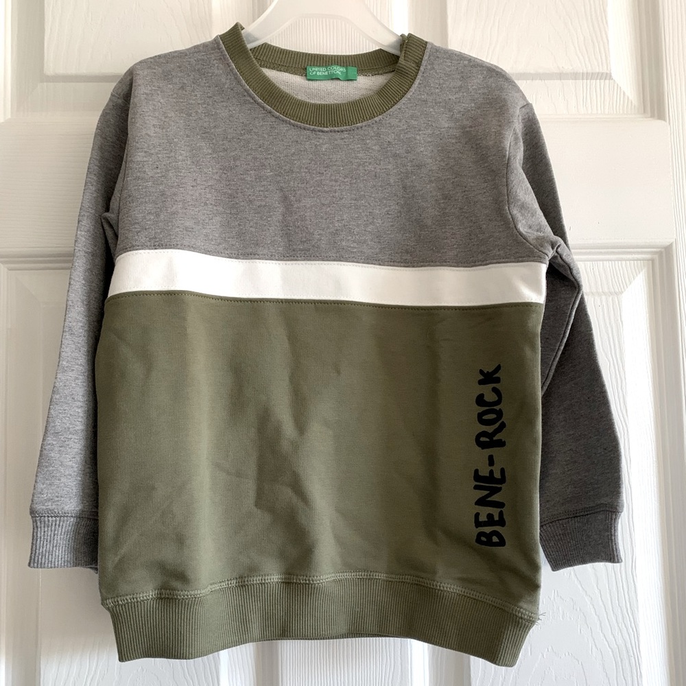 United Colors of Benetton Boys Colorblocked Sweatshirt (NEW)